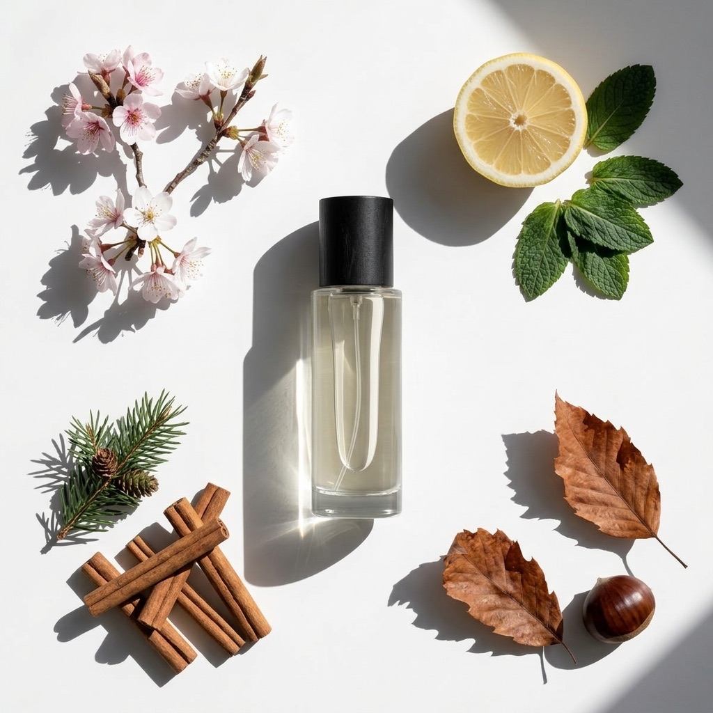 Guia para escolher um perfume segundo as estações: Primavera, Verão, Outono e Inverno.